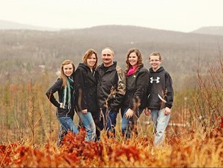 The Kleikamp Family in 2012: Britney, Becky, Terry, Amanda, Nicholas