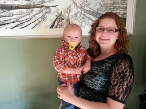 Bentley & Brandi on the first day of her senior year