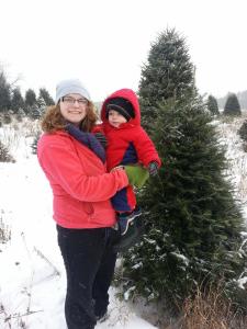 picking out our christmas tree 2013